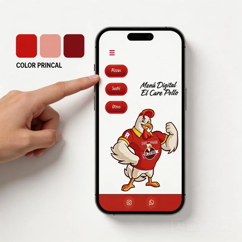 menú digital personalizado con la marca de mi negocio