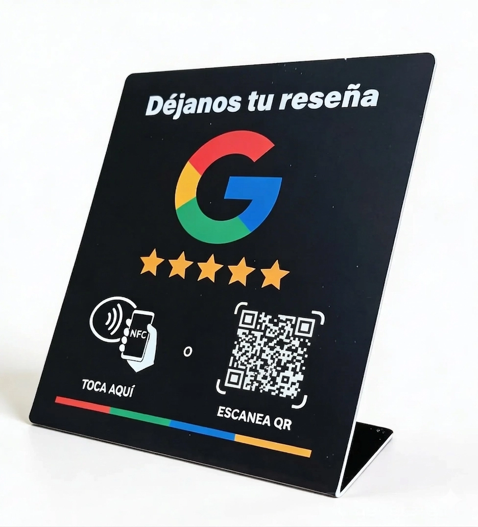 Tótem para reseñas y 5 estrellas en Google para negocios